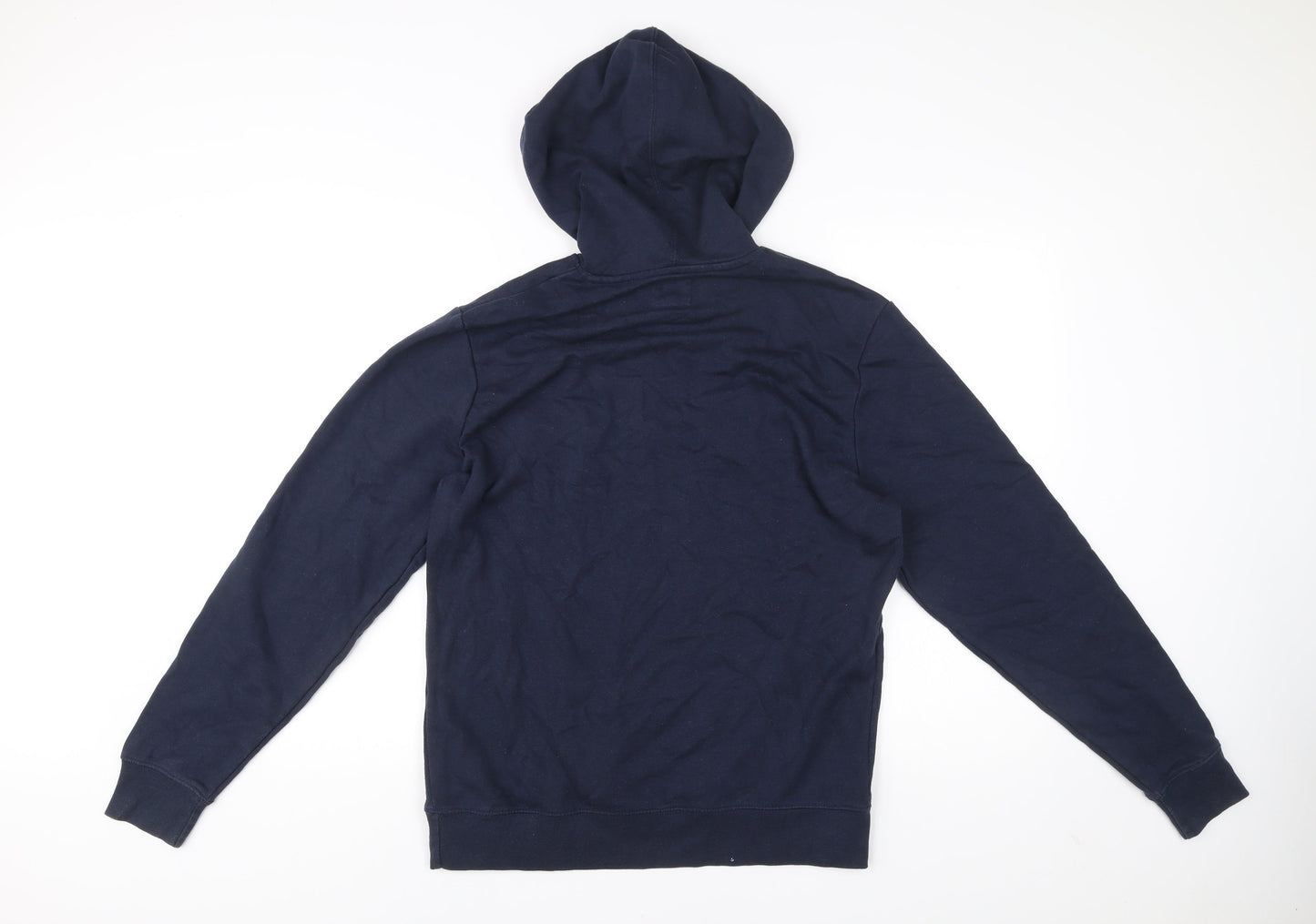 Champion Men's Blue M Pullover Hoodie Logo Embroidered
