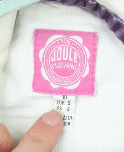 Joules Women’s Multicoloured Striped Henley Sweatshirt Size 10
