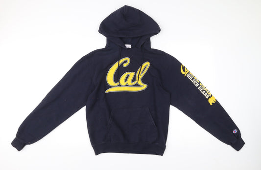Champion Men’s Blue Cal Pullover Hoodie Size S University Sportswear