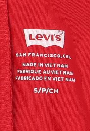 Levi's Women's Red One Piece Swimsuit Size S Wide Strap Logo