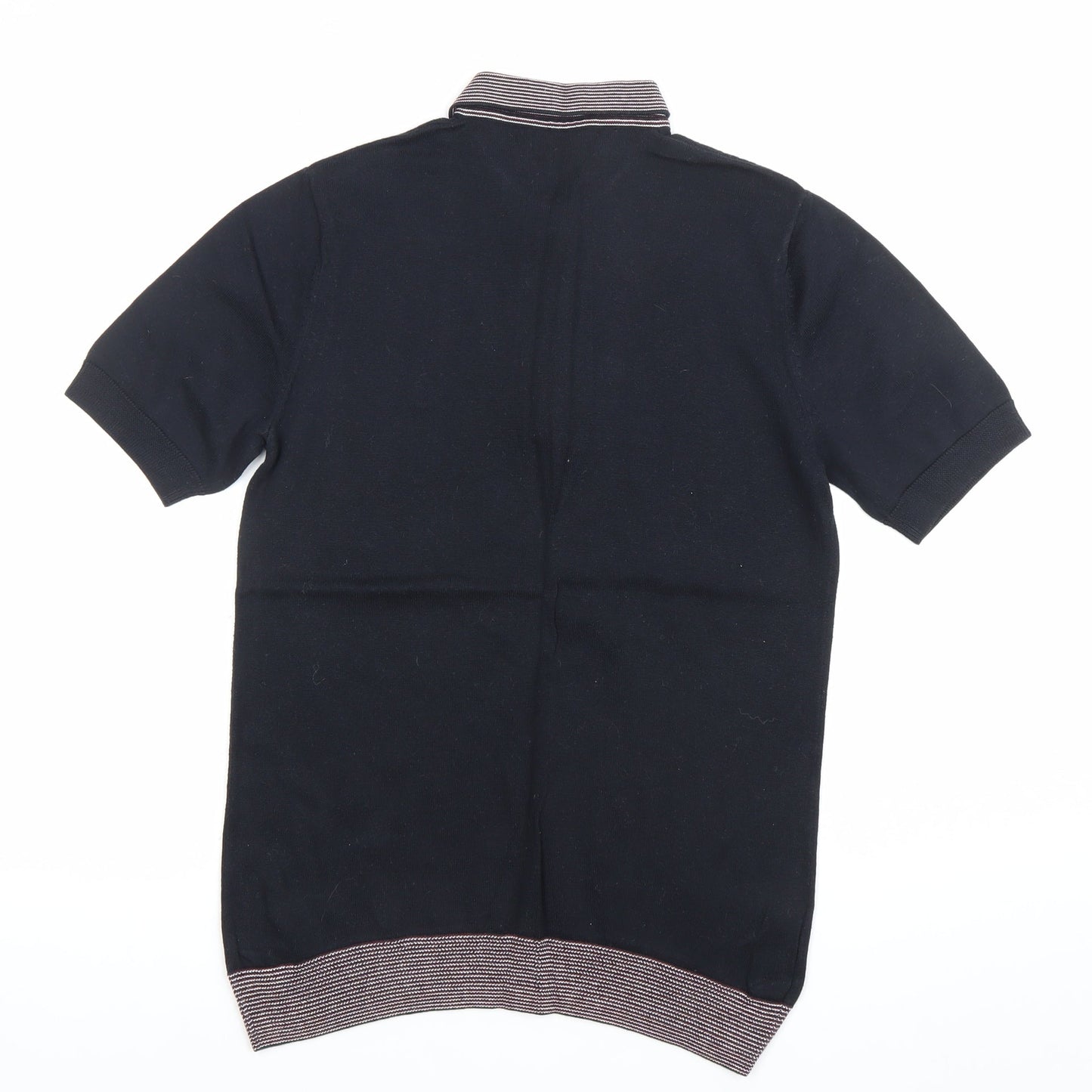 Fred Perry Men’s Black Cotton Polo Shirt Size S Regular Fit