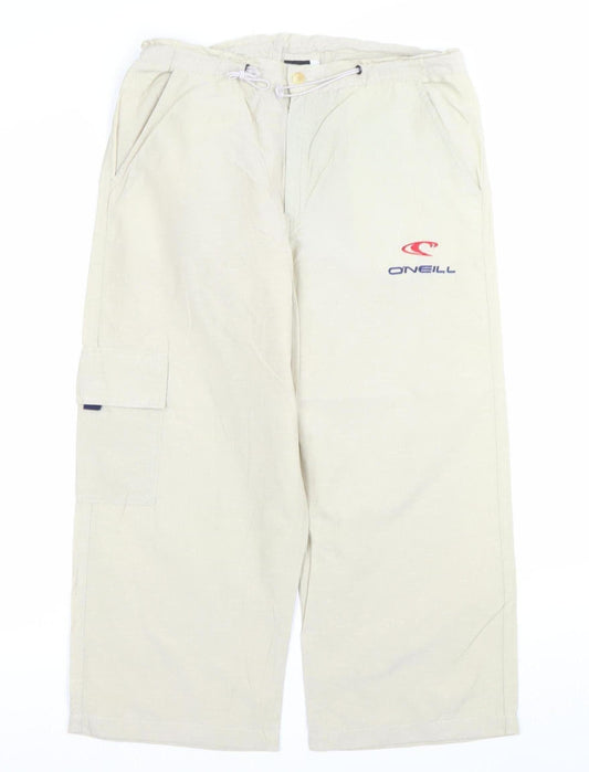 O'Neill Beige Cargo Trousers Unisex Adults 2XL Straight Fit