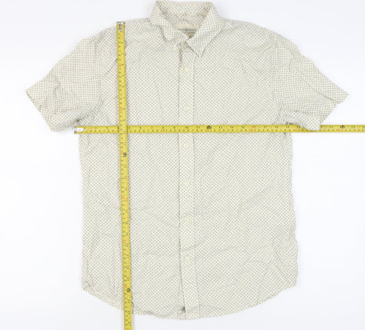 Ralph Lauren Men’s White Nautical Print M Short Sleeve Button-Up Shirt