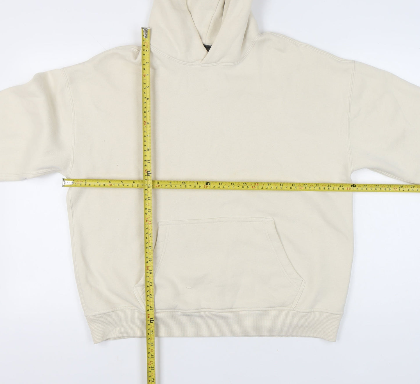Abercrombie & Fitch Men’s Beige Oversized Hoodie Small Pullover