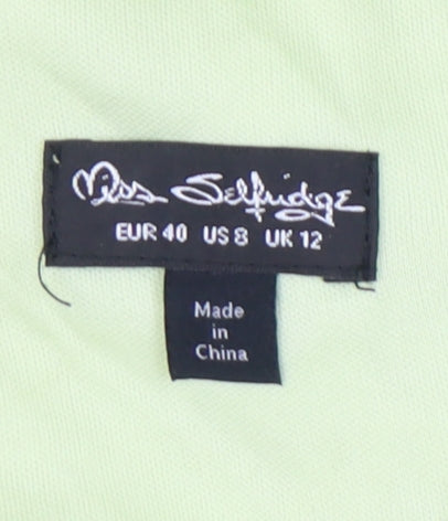 Additional view of Miss Selfridge Women’s Green Polyester Lace-Up Playsuit UK 12