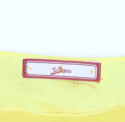 Additional view of Joe Browns women’s yellow chiffon tunic blouse, size UK 12