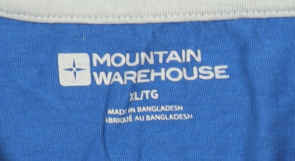 Mens UK Size XL Mountain Warehouse Blue Cotton T-Shirt