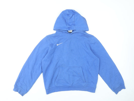 Nike Boys Blue Pullover Hoodie L 12-13 Years Sports Casual