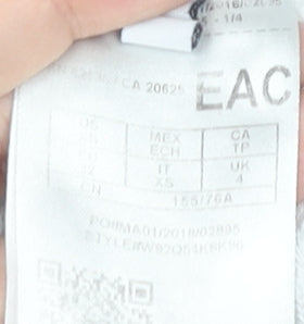 Guess Womens White Logo Pullover Sweatshirt Size UK 4 Cotton Blend