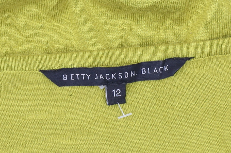 Additional view of Betty Jackson Black Women’s Yellow Beaded jumper, size UK 12
