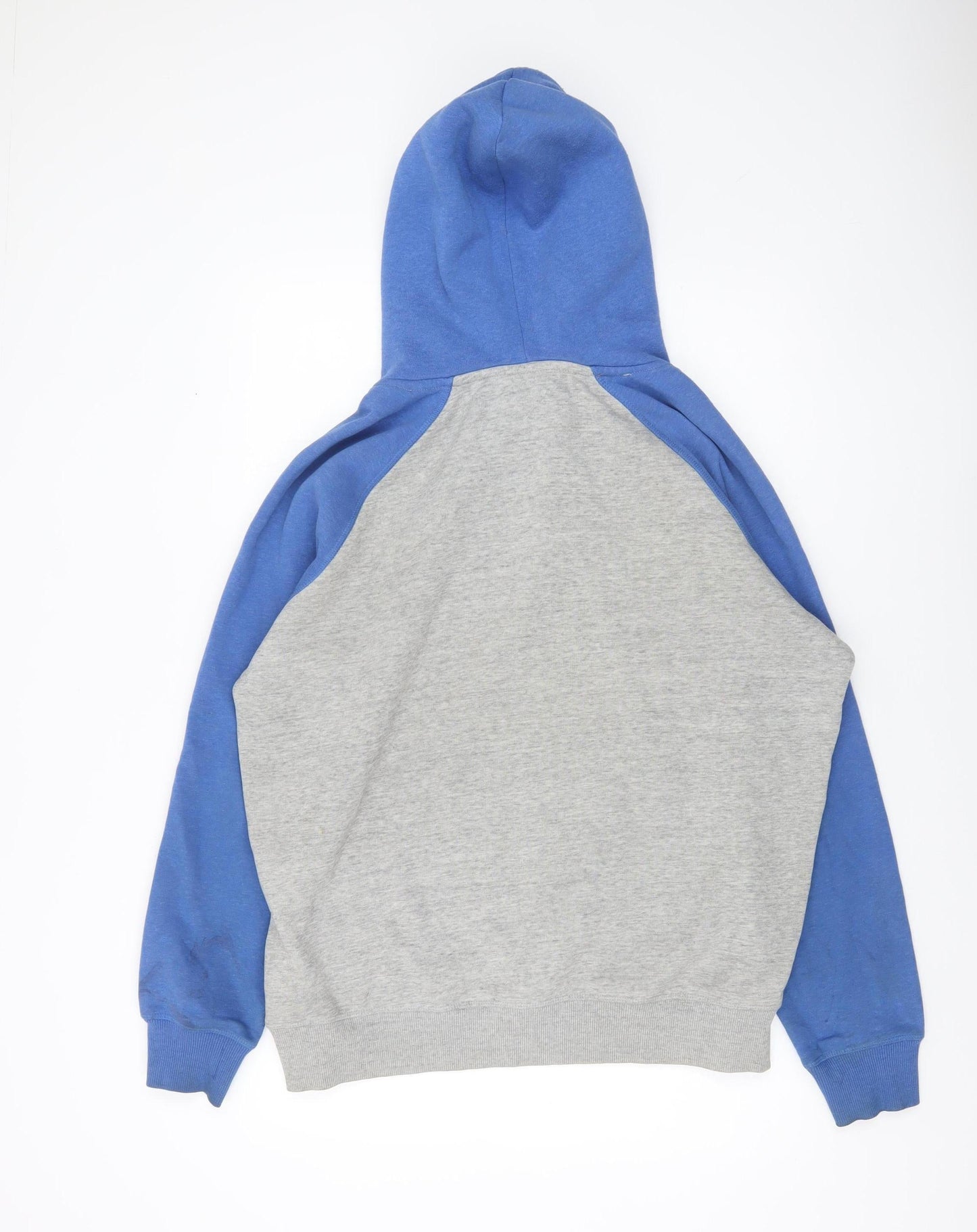 Superdry Mens Blue Grey Pullover Hoodie XL Regular Fit