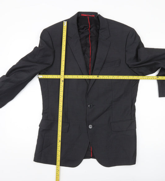 Hugo Boss Men’s Black Size 50 UK Blazer Jacket Notch Lapel