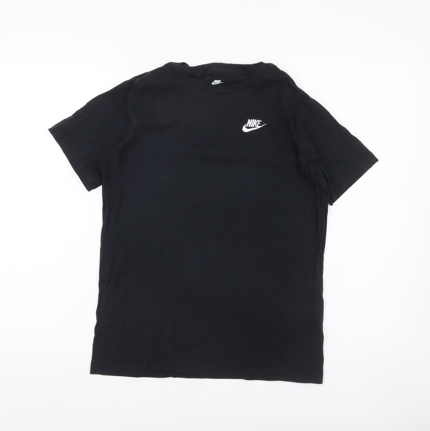 Nike Boys Black XL Regular Fit Sports Logo T-Shirt
