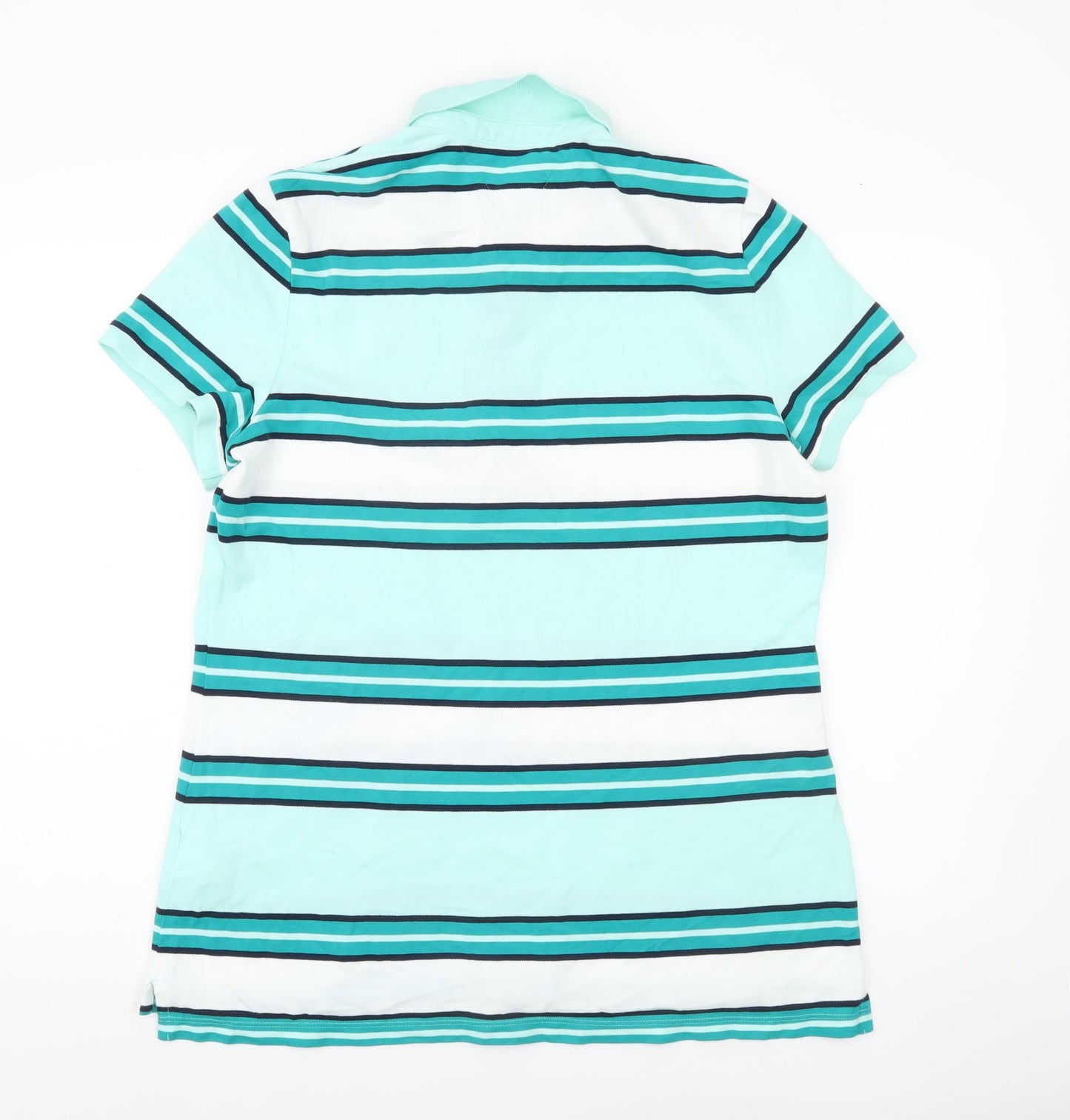 Tommy Hilfiger Women’s XL Striped Polo Shirt Multicoloured Classic Fit