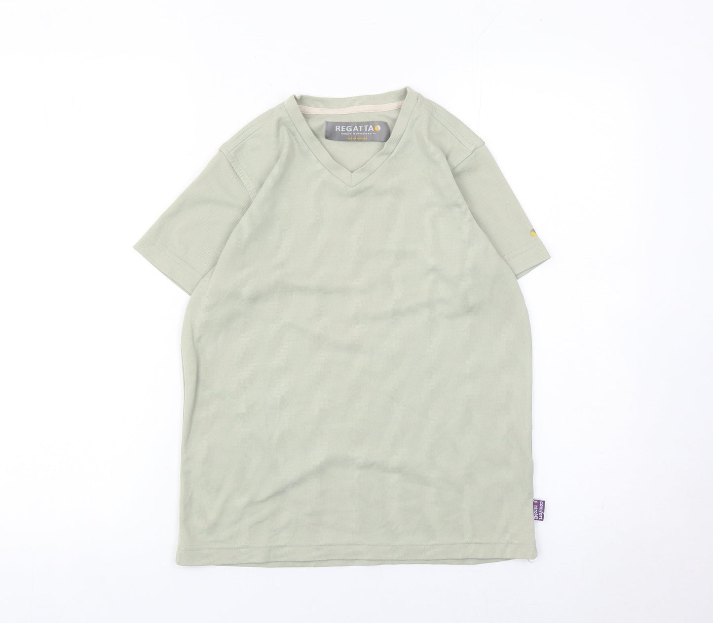 Regatta Womens Green Size 10 V-Neck Short Sleeve Activewear T-Shirt