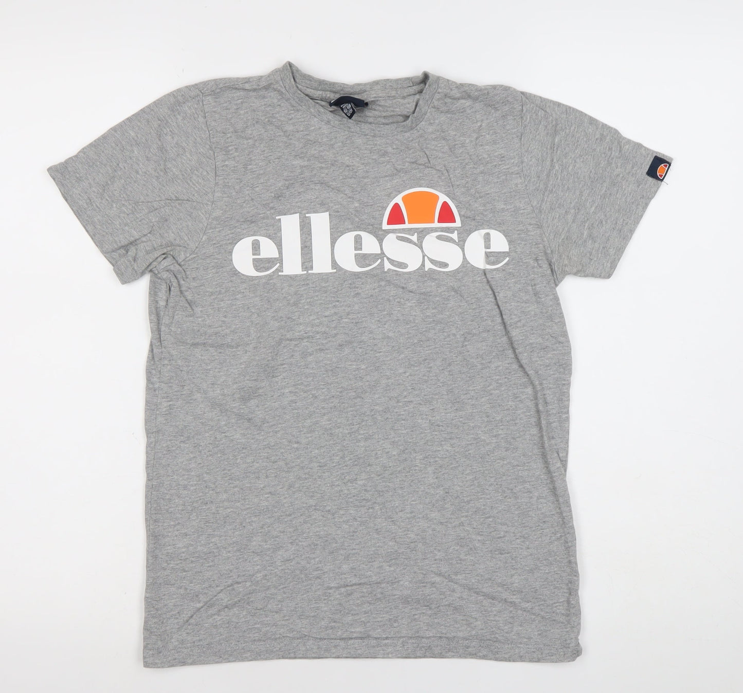 Ellesse Boys Grey Logo T-Shirt 12-13 Years Short Sleeve Cotton