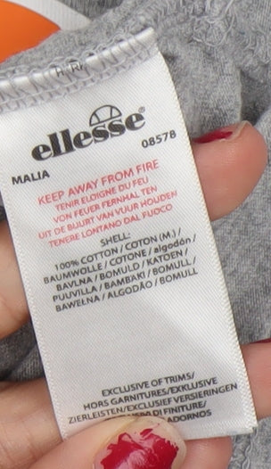 Ellesse Boys Grey Logo T-Shirt 12-13 Years Short Sleeve Cotton