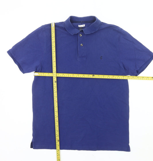 Joules Men's Blue Classic Fit Polo Shirt Size M 100% Cotton