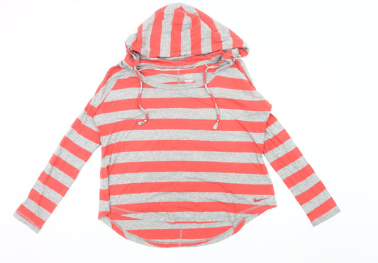 Womens UK M Regular Nike Multicoloured Pullover Hoodie