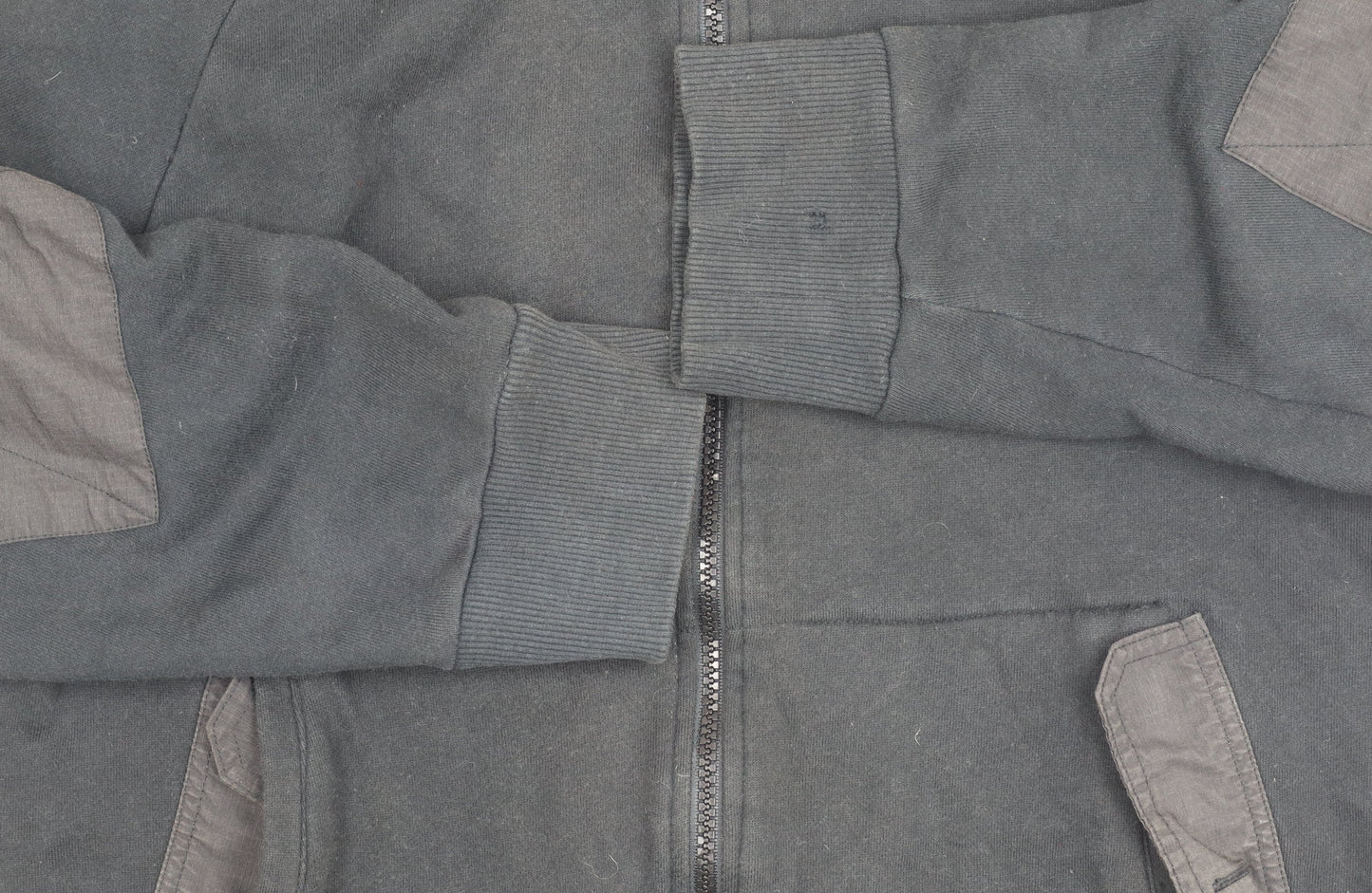 Bench Men's Black Full Zip Casual Jacket Size M Cotton Blend