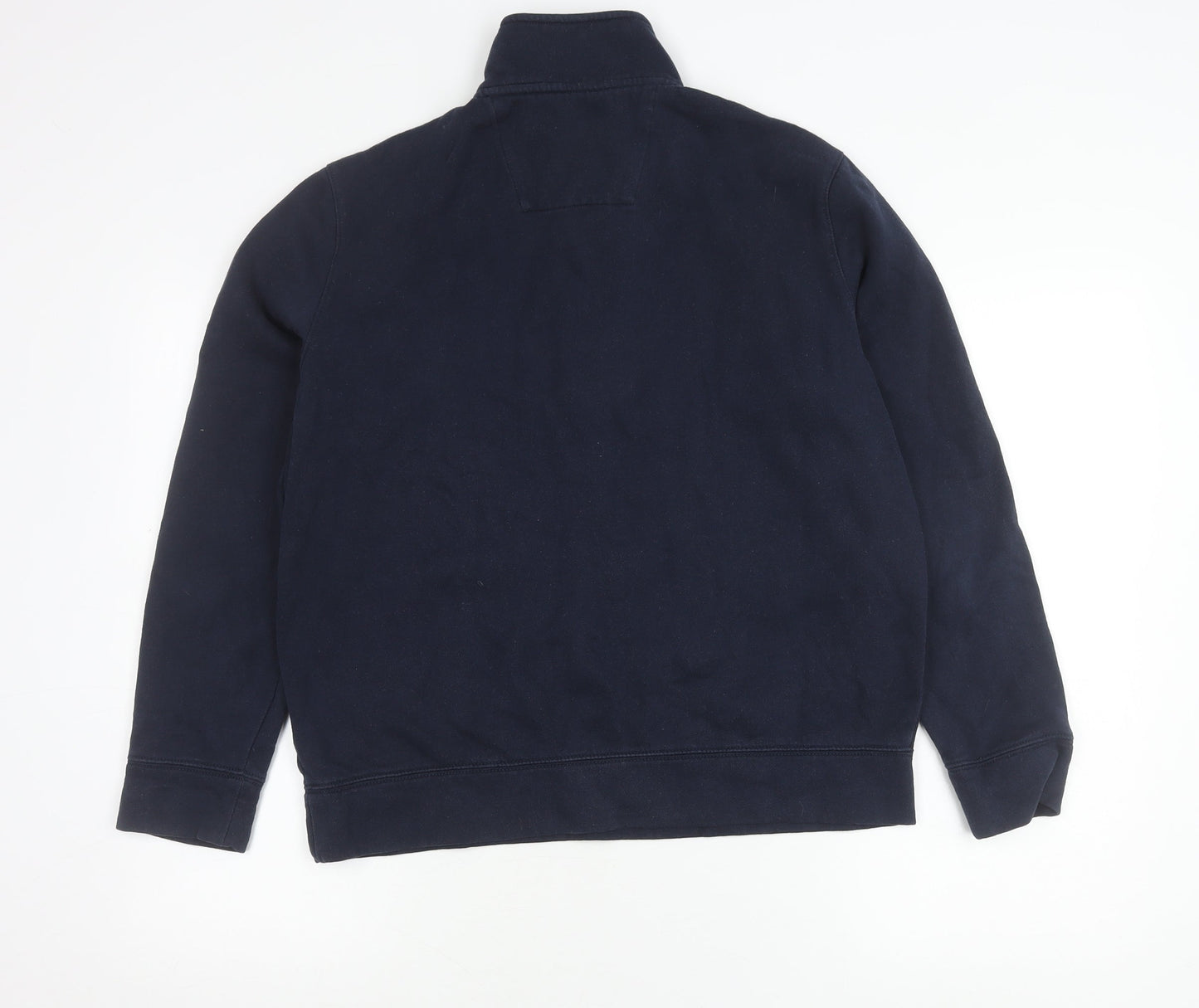 Nautica Unisex Blue Small 1/4 Zip Pullover Sweatshirt Cotton Blend