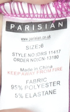 Parisian Women’s Pink Scoop Neck Bodycon Cut Out Dress Size 6