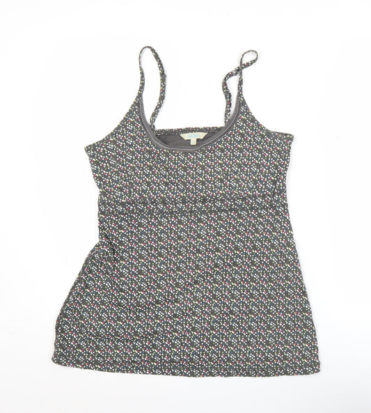 Fat Face Womens Multicoloured Polka Dot Cotton Tank Top Size 10