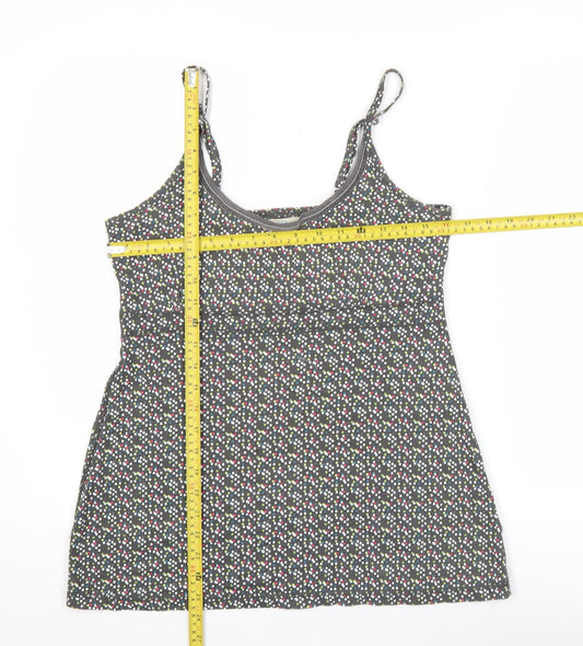 Fat Face Womens Multicoloured Polka Dot Cotton Tank Top Size 10