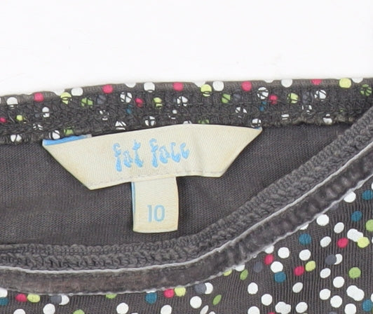Fat Face Womens Multicoloured Polka Dot Cotton Tank Top Size 10