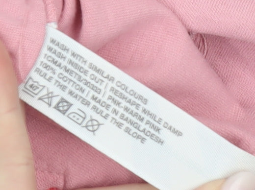 Fat Face Men’s Pink Crew Neck Cotton T-Shirt Size S Short Sleeve