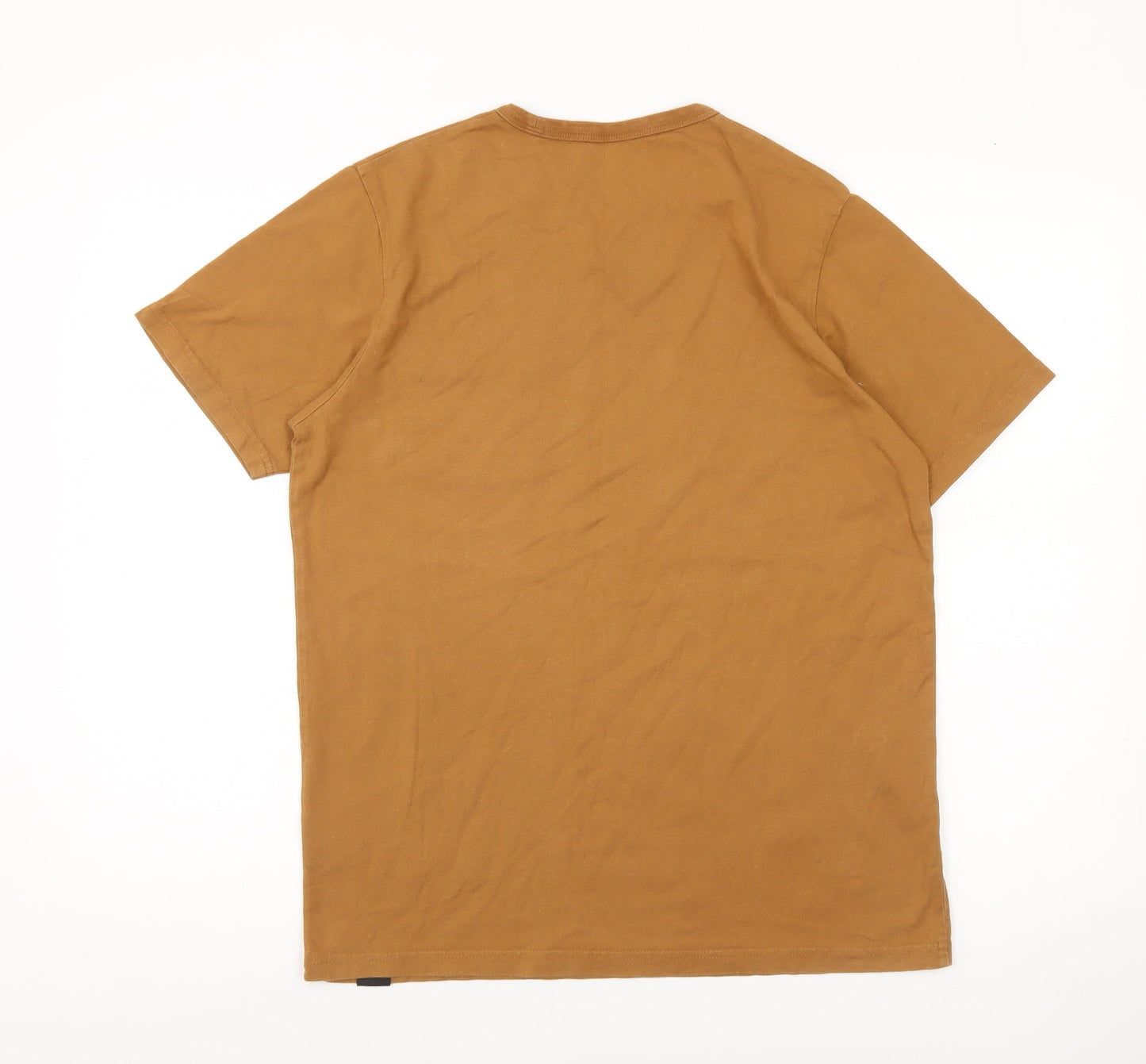 Dickies Men's Brown Small Crew Neck Short Sleeve Cotton T-Shirt