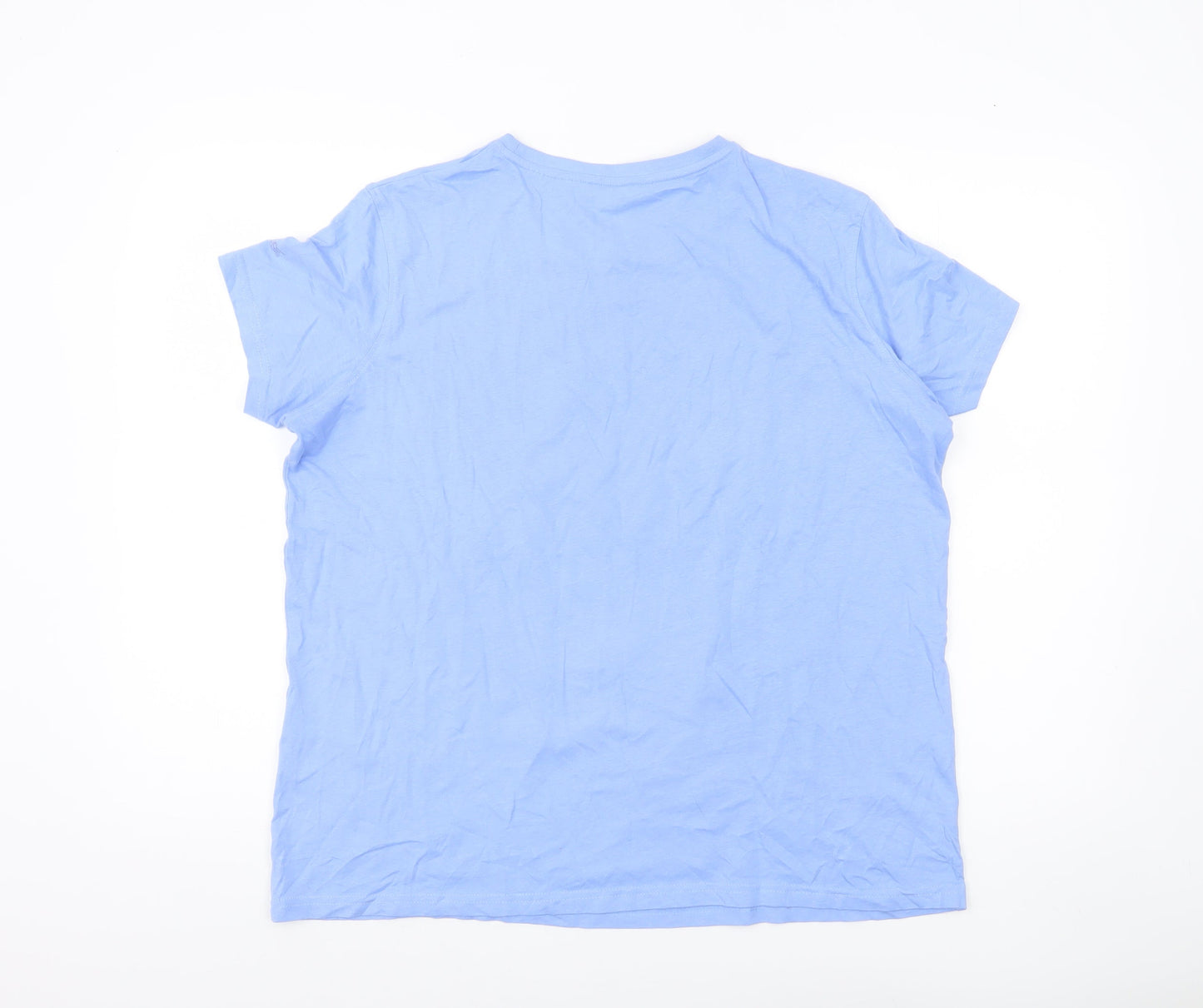 Regatta Womens Blue Palm Island T-Shirt UK 16 Summer Holiday Top