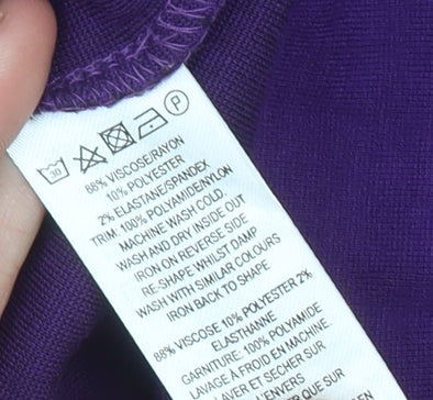 Additional view of French Connection Women’s Purple Lace Sheath Dress UK 12