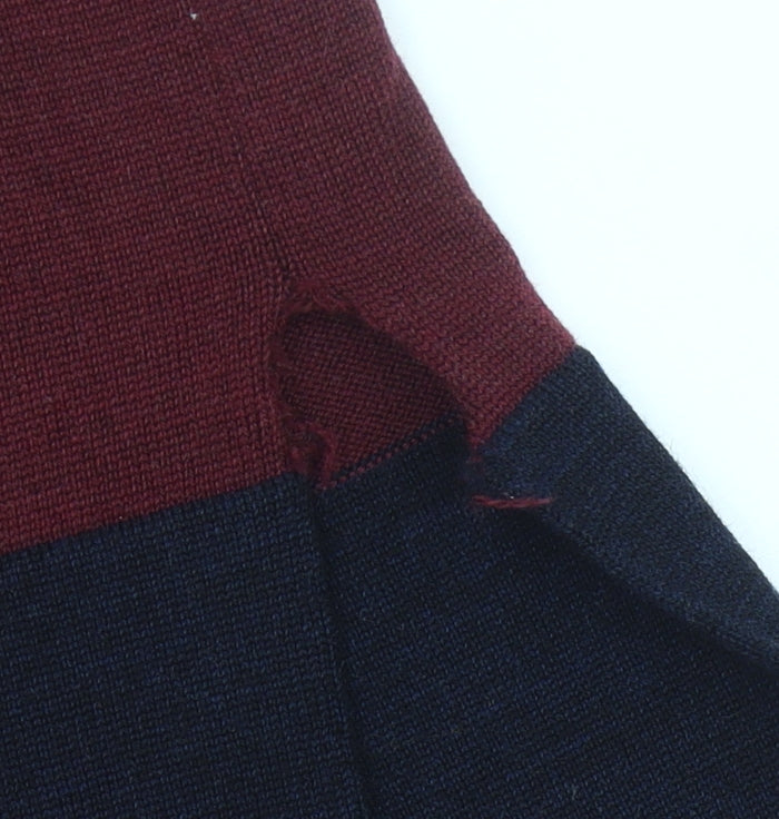 Jaeger Women’s Red Wool Jumper Dress Size L Long Sleeve Knitwear