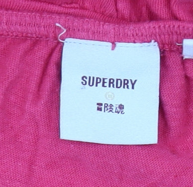 Superdry Women’s Pink Halter Midi Maxi Summer Dress UK16
