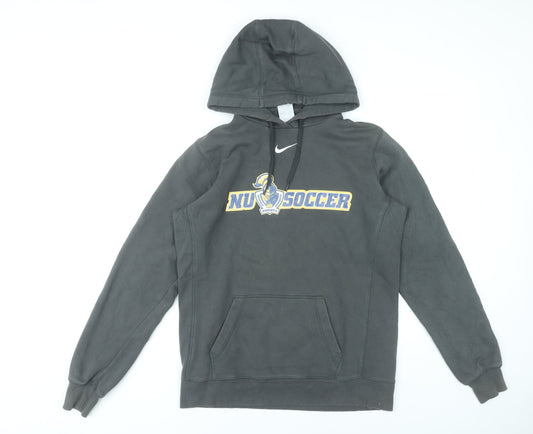 Nike Mens Grey L Pullover Hoodie Soccer Graphic Print