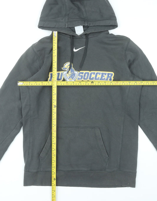 Nike Mens Grey L Pullover Hoodie Soccer Graphic Print