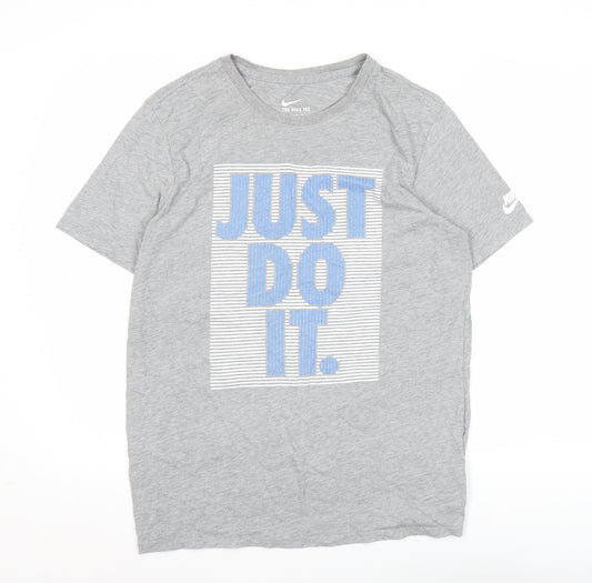 Mens UK Size M Nike Grey Cotton T-Shirt