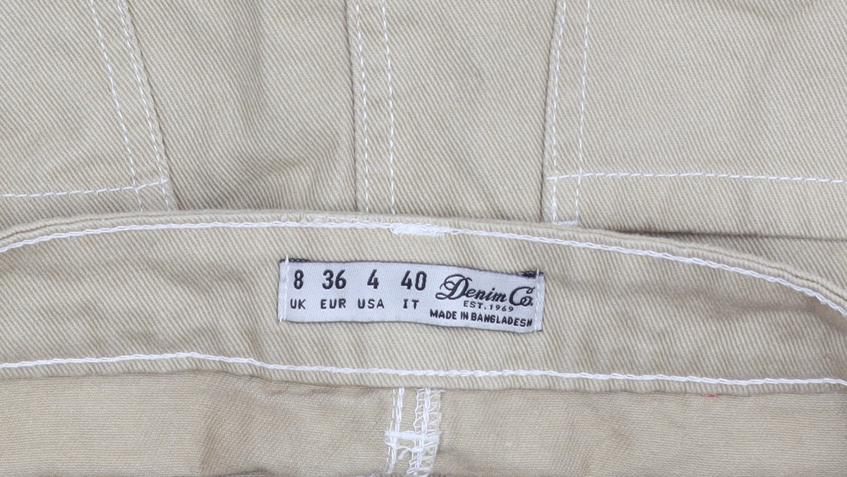 Additional view of Denim Co. Women’s Beige Cargo Skirt UK 8 Short Cotton Twill