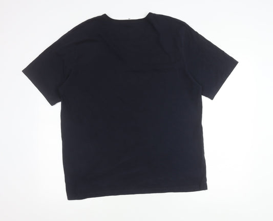 Hugo Boss Men's Black XXL Cotton Crew Neck Short Sleeve T-Shirt