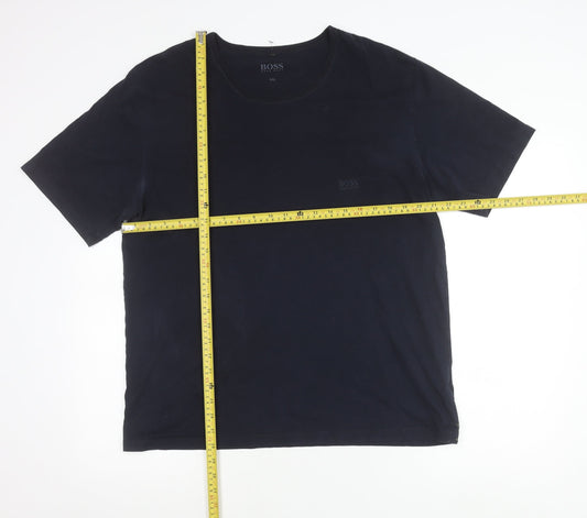 Hugo Boss Men's Black XXL Cotton Crew Neck Short Sleeve T-Shirt