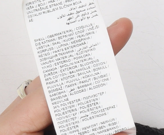 Puma Boys Black Jogger Sweatpants 11-12 Years Cotton Blend Sportswear