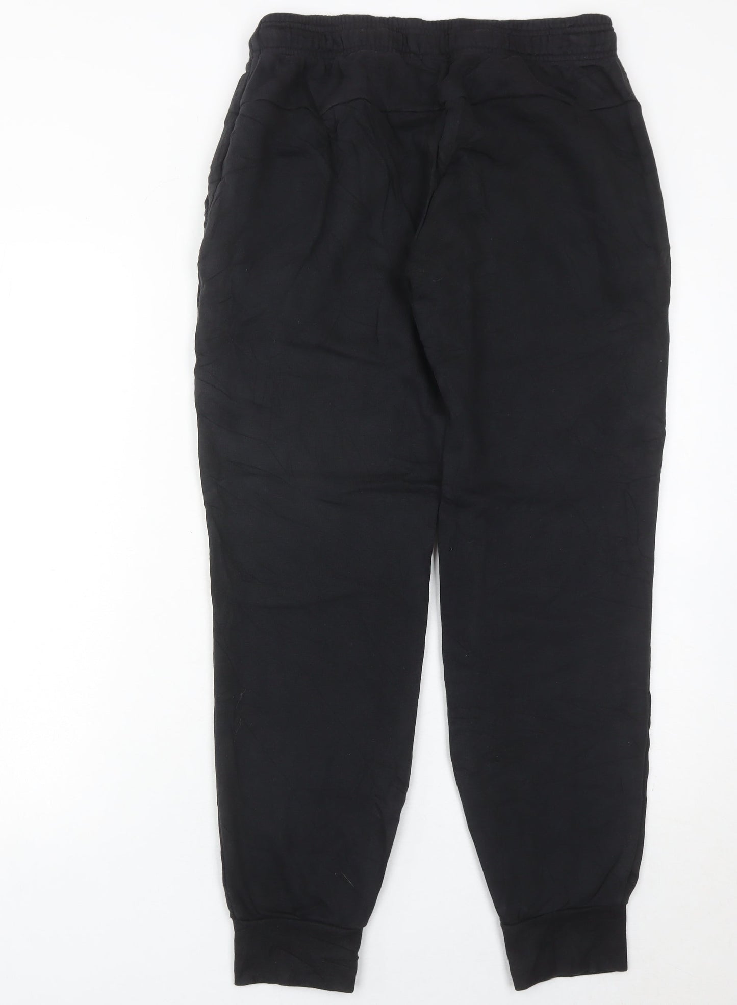 Adidas Womens Black Jogger Trousers UK 12-14 Cotton Blend