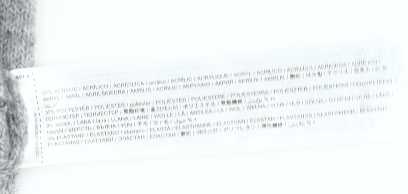 MNG Womens Grey Roll Neck Jumper Size 8 Wool Blend Pullover