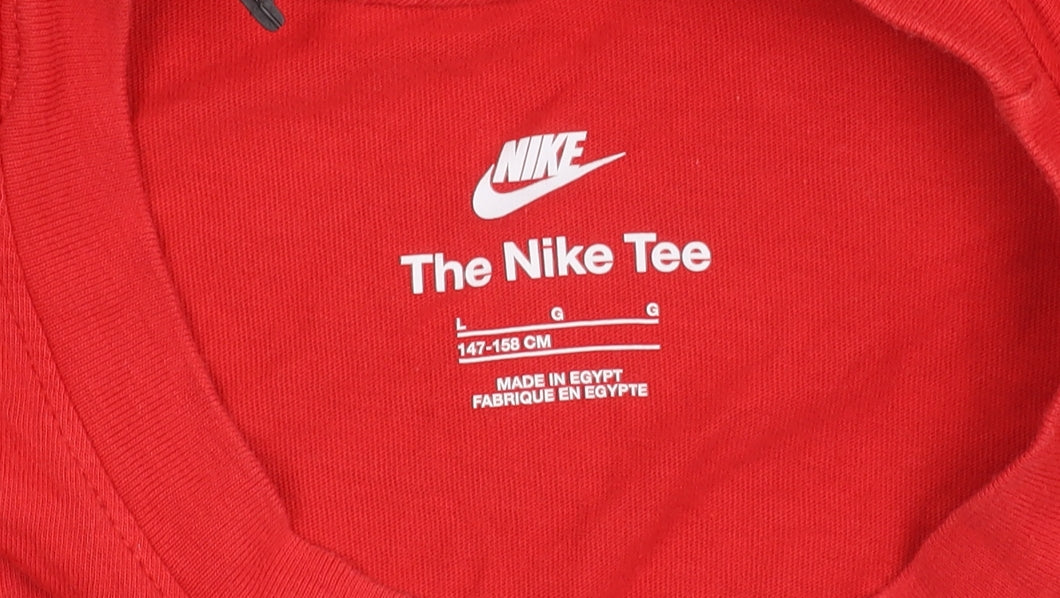Nike Boys Red T-Shirt 13-14 Years Short Sleeve Crew Neck Sports Top