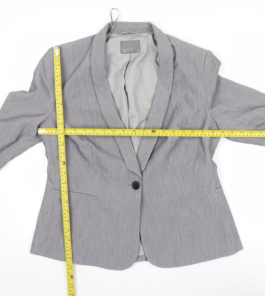 Papaya Women’s Grey Blazer Size 14 Classic Work Office Jacket