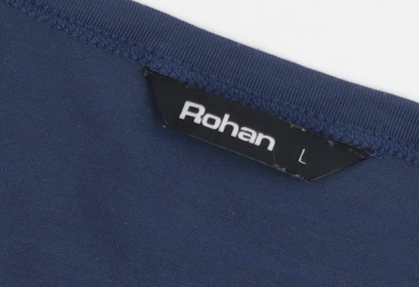 Rohan Women's Blue L Short Sleeve Crew Neck T-Shirt Lightweight