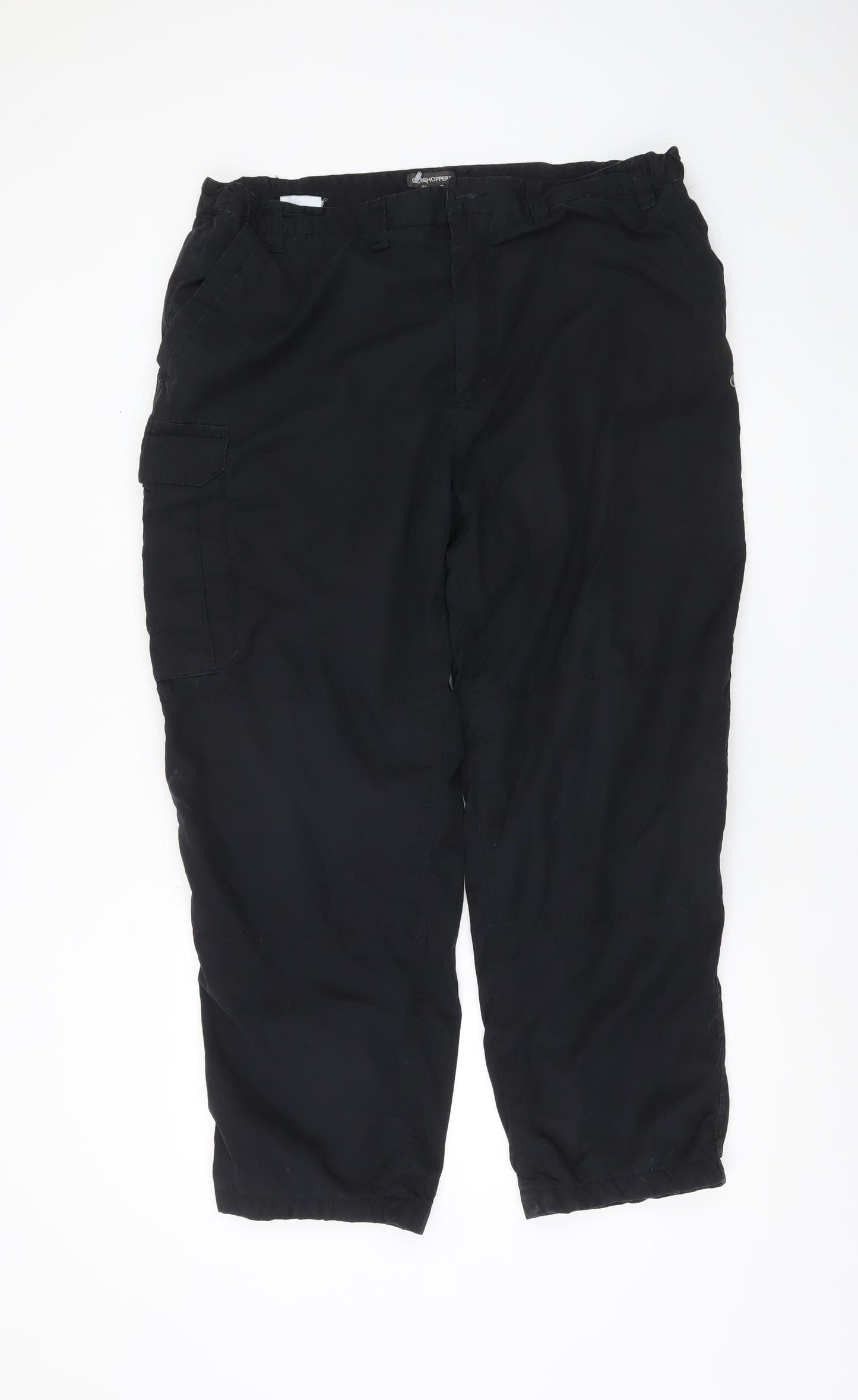 Craghoppers Men's Black Cargo Trousers Size S 30W Lightweight Outdoor