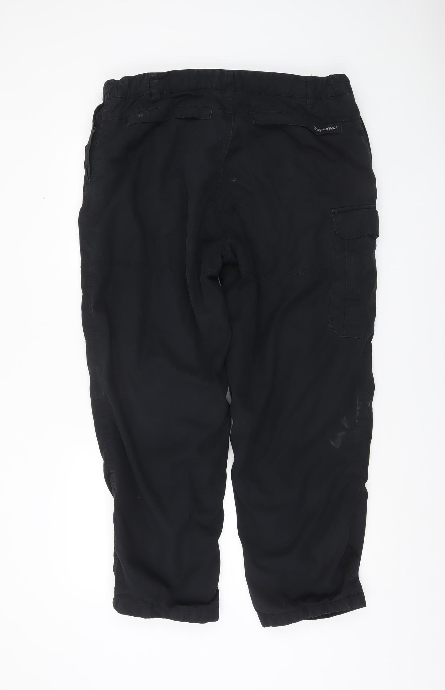Craghoppers Men's Black Cargo Trousers Size S 30W Lightweight Outdoor