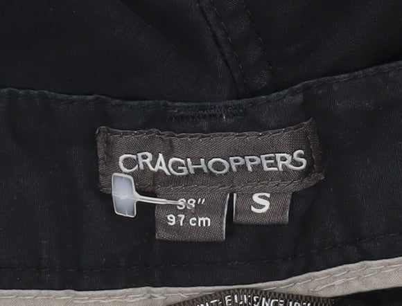 Craghoppers Men's Black Cargo Trousers Size S 30W Lightweight Outdoor